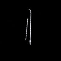 14K White Gold 7.25" Tennis Bracelet with East-West Half Bezel Set Baguette Lab Diamonds - 3.08 Carat Total Weight - Covaloro Fine Jewelry