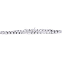 14K White Gold 7 ¾-Inch Tennis Bracelet with Round Diamonds - 2.00 Carat Total Diamond Weight