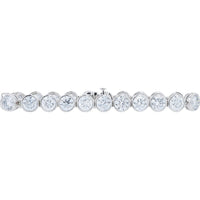 14K White Gold 7.5 Inch Tennis Bracelet with Round Brilliant Lab Grown Diamonds - 23.00 Carat Total Diamond Weight