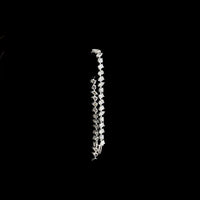 14K White Gold 7.5" Mixed Shape Station Bracelet with Oval, Emerald, and Round Lab Diamonds - 8.79 Carat Total Diamond Weight - Covaloro Fine Jewelry