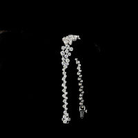 14K White Gold 7.5" Special Bracelet with Prong Set Round Brilliant Lab Diamonds - 9.31 Carat Total Diamond Weight - Covaloro Fine Jewelry