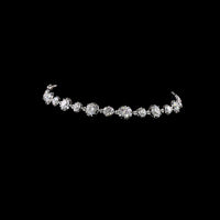 14K White Gold 7.5" Station Bracelet with Alternating Bezel and Prong Set Round Lab Diamonds - 6.42 Carats Total Diamond Weight - Covaloro Fine Jewelry