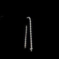 14K White Gold 7.5" Station Line Tennis Bracelet with 5.80 Carats of Round Cut Lab Grown Diamonds (E-F, VS1) - Covaloro Fine Jewelry