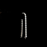 14K White Gold 7.5" Tennis Bracelet with 30 Prong Set Round Brilliant Cut Lab Diamonds - 21.58 Total Carat Weight - Covaloro Fine Jewelry