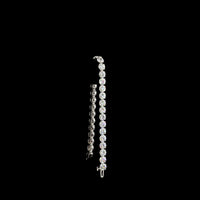 14K White Gold 7.5" Tennis Bracelet with 31 Prong-Set Round Lab Diamonds - 16.02 Carat Total Weight, E-F Color VS1 Clarity - Covaloro Fine Jewelry