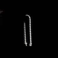 14K White Gold 7.5" Tennis Bracelet with 36 Round Brilliant Cut Lab Diamonds - 14.17 Carat Total Weight, E-F Color VS1 Clarity - Covaloro Fine Jewelry