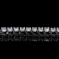14K White Gold 7.5" Tennis Bracelet with 45 Channel-Set Emerald Cut Lab Diamonds - 14.62 Carat Total Weight (E-F Color, VS2 Clarity) - Covaloro Fine Jewelry