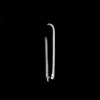 14K White Gold 7.5" Tennis Bracelet with 64 Prong-Set Radiant Cut Lab Diamonds - 8.00 Carat Total Diamond Weight - Covaloro Fine Jewelry