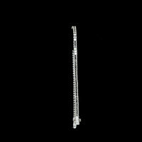 14K White Gold 7.5" Tennis Bracelet with 89 Prong-Set Emerald Cut Lab Diamonds - 4.03 Carat Total Weight, E-F Color VS Clarity - Covaloro Fine Jewelry