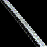 14K White Gold 7.5" Tennis Bracelet with East-West Prong Set Radiant Cut Lab Diamonds - 10.13 Carat Total Diamond Weight - Covaloro Fine Jewelry