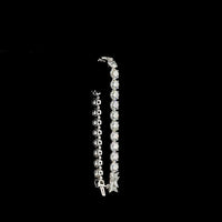 14K White Gold 7.5" Tennis Bracelet with Round and Marquise Lab Diamonds - 26.04 Carats Total Diamond Weight - Covaloro Fine Jewelry