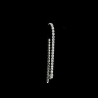 14K White Gold 7.91 Carat Tennis Bracelet with Prong Set Round Lab Diamonds - E-F Color VS1 Clarity - Covaloro Fine Jewelry