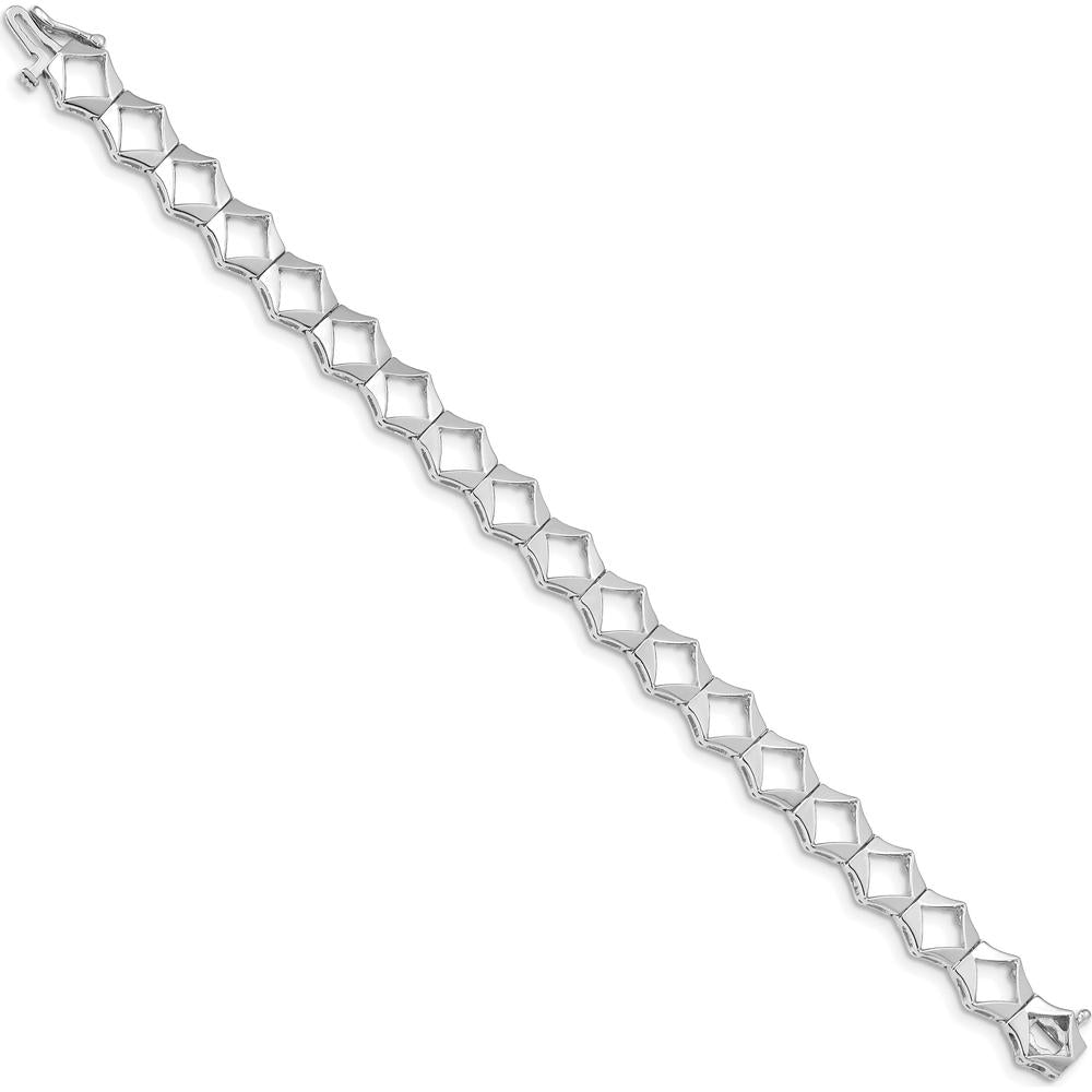 14K White Gold 7" Add-a-Diamond Tennis Bracelet - Holds 19 Stones up to 3.25mm by Oro Pregiato