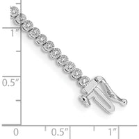 14K White Gold 7" Diamond Tennis Bracelet with Illusion Setting - 1/2 Carat Total Diamond Weight by Monteluci Fine Jewelry