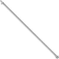 14K White Gold 7-Inch Tennis Bracelet with 56 Round Diamonds - 1.6mm Each by Monteluci Fine Jewelry