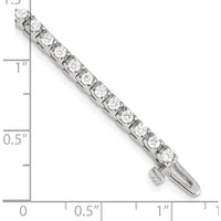 14K White Gold 7-Inch Tennis Bracelet with 56 Round Diamonds - 2.18 Carat Total Diamond Weight by Monteluci Fine Jewelry