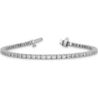 14K White Gold 7-Inch Tennis Bracelet with 56 Round Diamonds - 2.18 Carat Total Diamond Weight by Monteluci Fine Jewelry