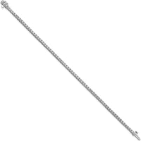 14K White Gold 7-Inch Tennis Bracelet with 74 Round Faceted Diamonds - 1.25 Carat Total Diamond Weight by Monteluci Fine Jewelry