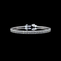 14K White Gold 7-Inch Tennis Bracelet with 76 Prong-Set Round Lab Diamonds - 2.73 Carat Total Diamond Weight - Covaloro Fine Jewelry