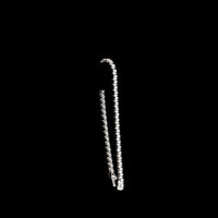 14K White Gold 7-Inch Tennis Bracelet with Prong-Set Pear Shape Lab Diamonds - 4.09 Carats Total Diamond Weight - Covaloro Fine Jewelry