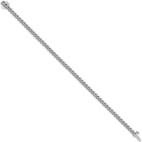 14K White Gold 7" Tennis Bracelet Mounting for 2.9 Carat Total Round Diamonds - 58 Two-Prong 2.3mm Settings by Monteluci Fine Jewelry