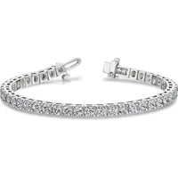 14K White Gold 7" Tennis Bracelet with 36 Round Diamonds - 12.5 Carat Total Diamond Weight by Monteluci Fine Jewelry