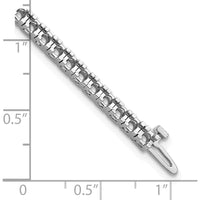 14K White Gold 7" Tennis Bracelet with 55 Round Diamonds - 2.64 Carat Total Diamond Weight by Monteluci Fine Jewelry