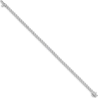14K White Gold 7" Tennis Bracelet with 59 Round Diamonds - 2.4 Carat Total Diamond Weight by Monteluci Fine Jewelry