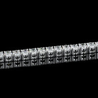 14K White Gold 8 Carat Oval Cut Lab Diamond Tennis Bracelet with Prong Set E-F VS1 Stones - 57 Diamonds Total - Covaloro Fine Jewelry