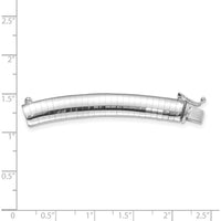 14K White Gold 8mm Omega Necklace Extender with Rhodium Plating - 2 Inch Length by Oro Pregiato