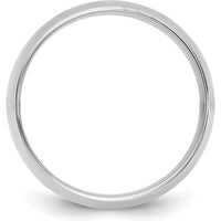 14K White Gold 9mm Domed Comfort Fit Wedding Band - Polished Finish by 0