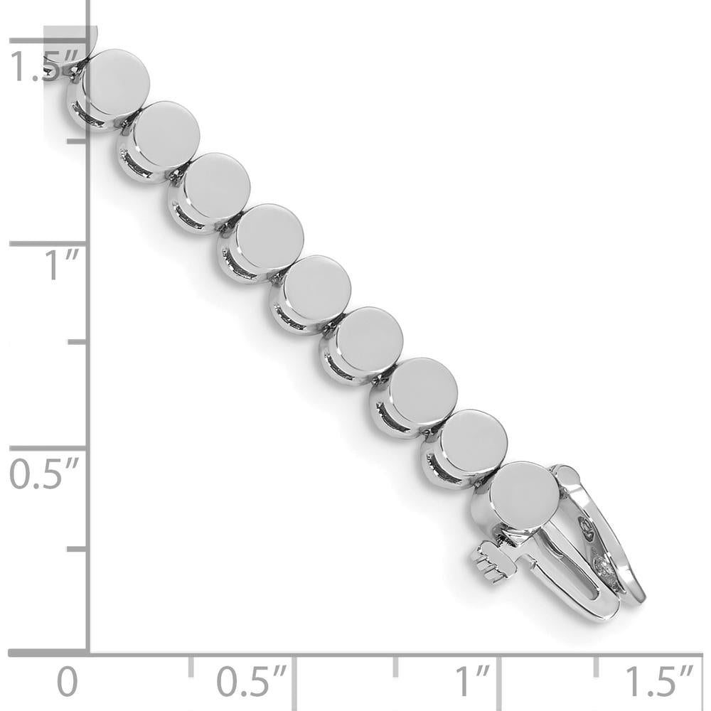 14K White Gold Add-a-Diamond Bracelet for Custom Diamonds - 7" Length by Monteluci Fine Jewelry