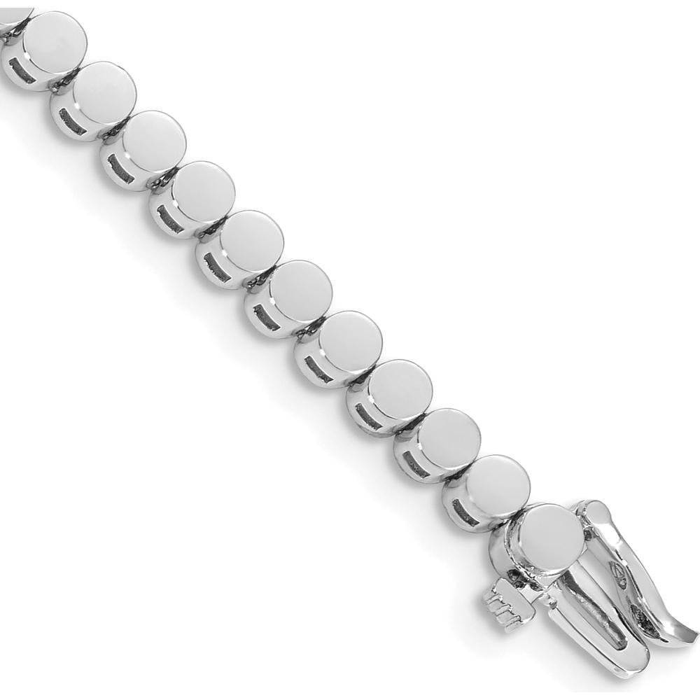 14K White Gold Add-a-Diamond Bracelet with 47 Settings for 2.75mm Round Diamonds by Monteluci Fine Jewelry