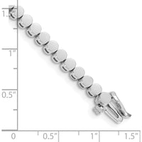 14K White Gold Add-a-Diamond Bracelet with 47 Settings for 2.75mm Round Diamonds by Monteluci Fine Jewelry