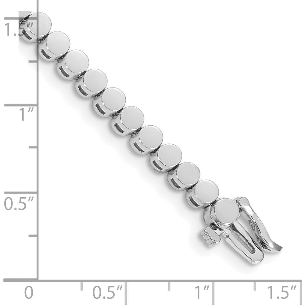 14K White Gold Add-a-Diamond Bracelet with 47 Settings for 2.75mm Round Diamonds by Monteluci Fine Jewelry