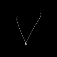 14K White Gold Antique Cushion Cut Lab Diamond Pendant with Brilliant Round Accents - 1.57 Carat Total Diamond Weight - Covaloro Fine Jewelry
