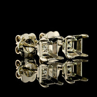 14K White Gold Asscher Cut Lab Diamond Stud Earrings - 2.41 Carat Total Weight, E-F Color VS2 Clarity with GIA Certificates - Covaloro Fine Jewelry
