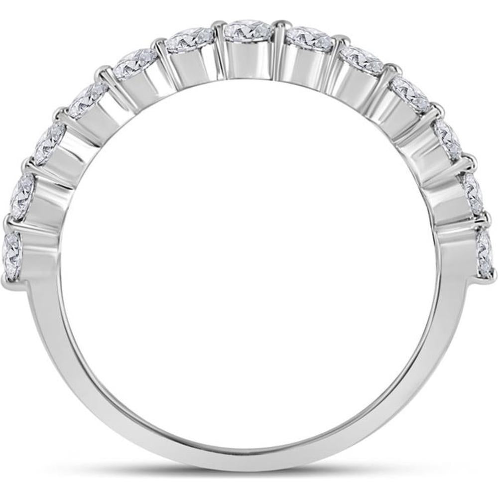 14K White Gold Baguette Diamond Bridal Wedding Ring Set - 1.88 Carat Total Diamond Weight