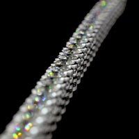 14K White Gold Bezel Set Round Lab Diamond Tennis Necklace - 23.99 Carat Total Weight with E-F VS1 Diamonds - Covaloro Fine Jewelry
