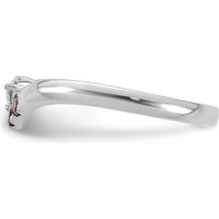 14K White Gold Birthstone and Diamond Mother's Ring Semi-Mount with Custom Birthstones by Oro Pregiato