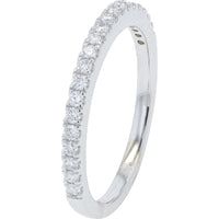 14K White Gold Bridal Set with 1.00 Carat Oval Lab-Grown Diamond and Pavé Split-Shank Band - 1.50 Carat Total Diamond Weight