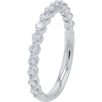 14K White Gold Bridal Set with 1.25 Carat Pear Cut Lab Grown Diamond and Accented Matching Band - 2.00 Carat Total Diamond Weight