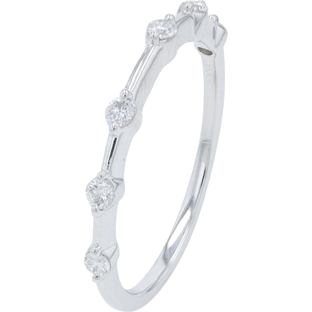 14K White Gold Bridal Set with 1.50 Carat Emerald Cut Lab Grown Diamond Center and Round Diamond Accented Band - 1.86 Carat Total Diamond Weight