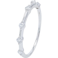 14K White Gold Bridal Set with 1.50 Carat Round Lab Grown Diamond and Accent Stones - 1.86 Carat Total Diamond Weight