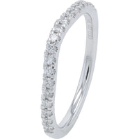14K White Gold Bridal Set with 3.01 Carat Round Lab Grown Diamond and Trillion Cut Side Stones - 4.25 Carat Total Diamond Weight
