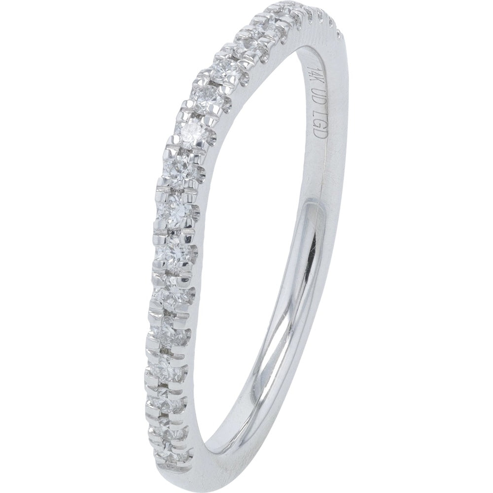 14K White Gold Bridal Set with 3.01 Carat Round Lab Grown Diamond and Trillion Cut Side Stones - 4.25 Carat Total Diamond Weight