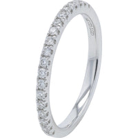 14K White Gold Bridal Set with 5.00 Carat Emerald Cut Lab Grown Diamond and Pavé Accents - 5.60 Carat Total Diamond Weight