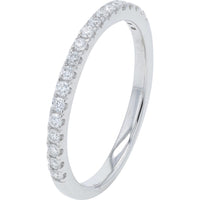 14K White Gold Bridal Set with 5.50 Carat Total Weight Lab-Grown Diamonds - 5.00 Carat Center H Color VVS2 Clarity