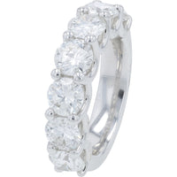 14K White Gold Bridal Set with 7.00 Carat Radiant Cut Lab Grown Diamond and Additional Accent Stones - 15.50 Carat Total Diamond Weight