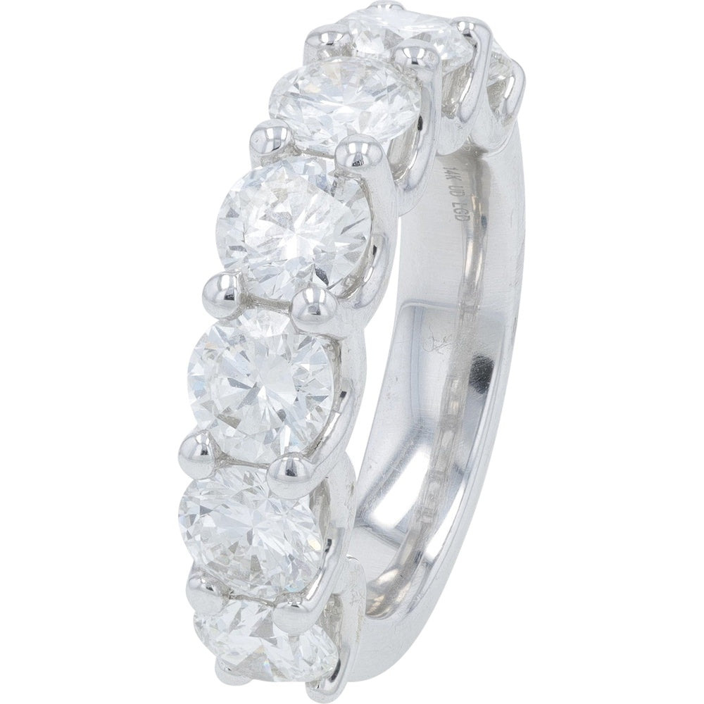 14K White Gold Bridal Set with 7.00 Carat Radiant Cut Lab Grown Diamond and Additional Accent Stones - 15.50 Carat Total Diamond Weight